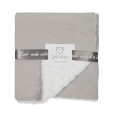 Manta doble cara New Stars 80x110 Gris BimbiDreams